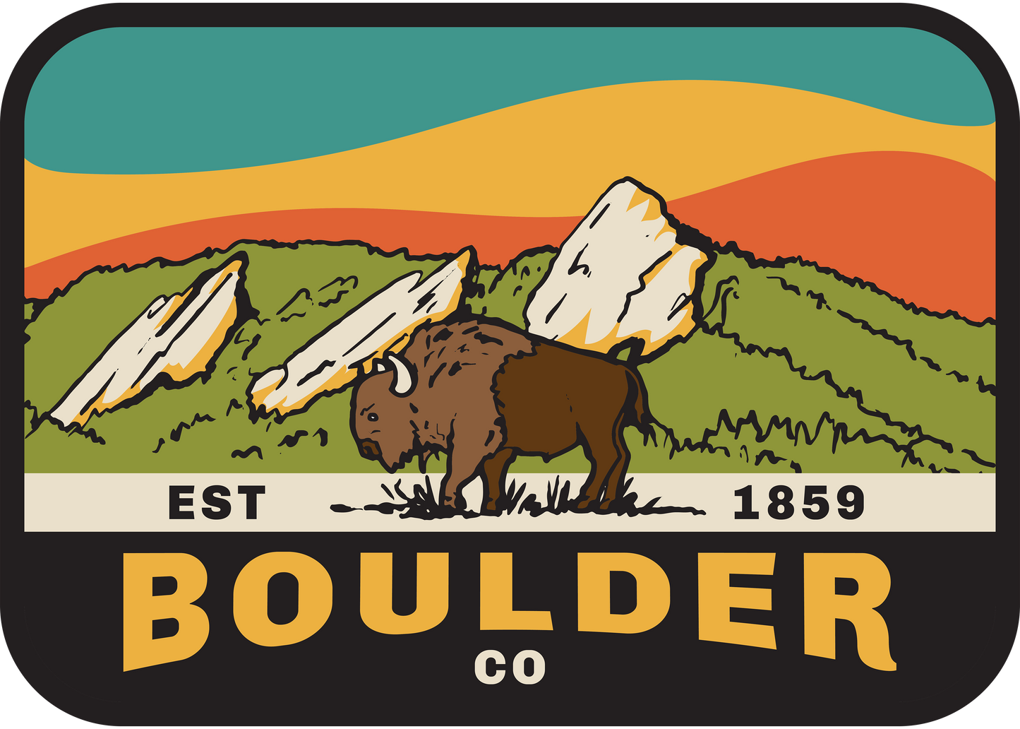 Boulder, CO Sticker