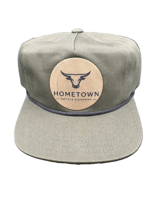 Hometown Cattle Company Light Leather Patch Hats