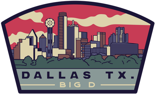 Dallas, TX Sticker