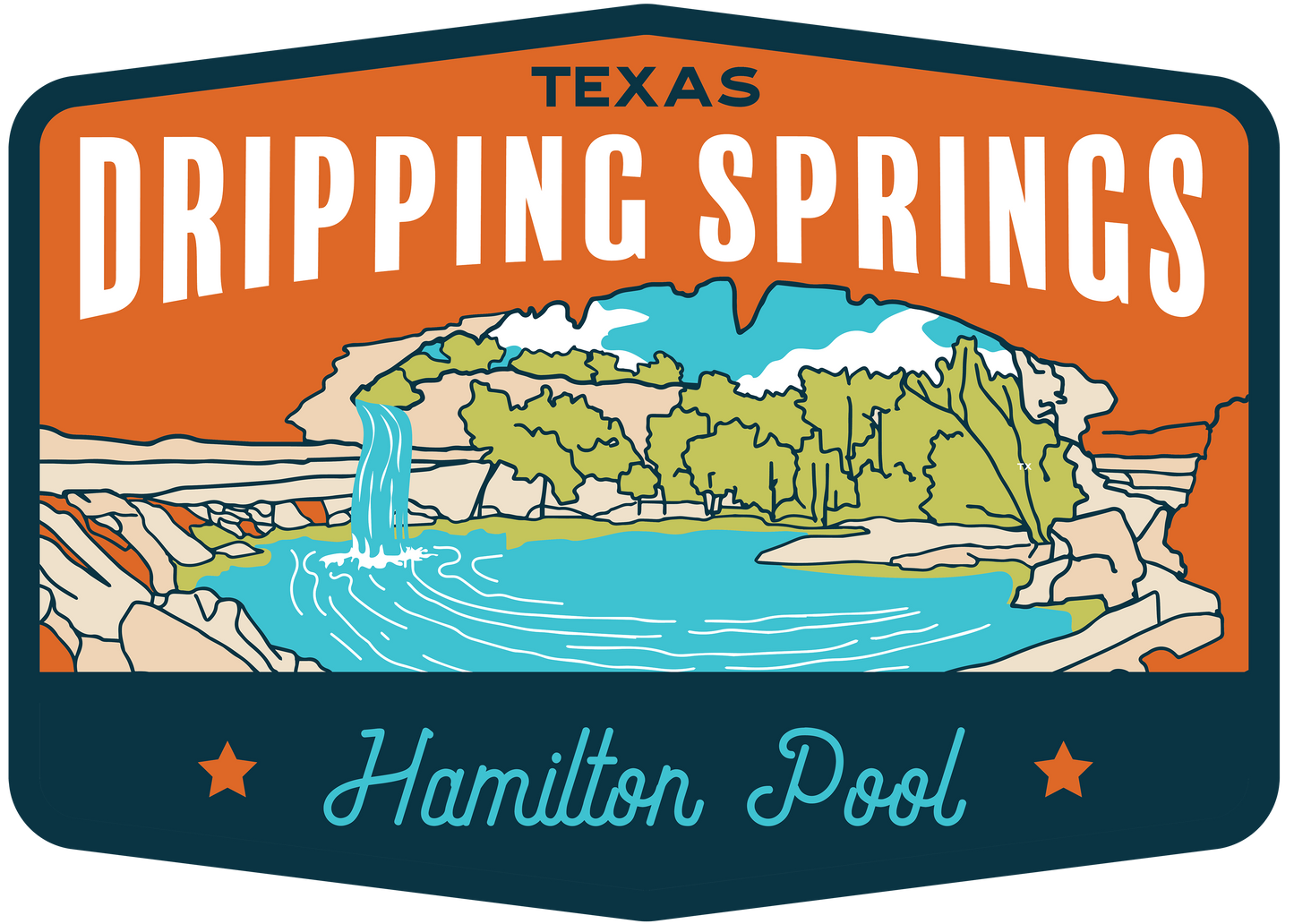 Dripping Springs, TX Sticker