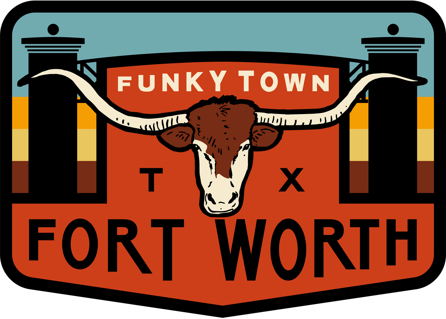 Fort Worth, TX Sticker