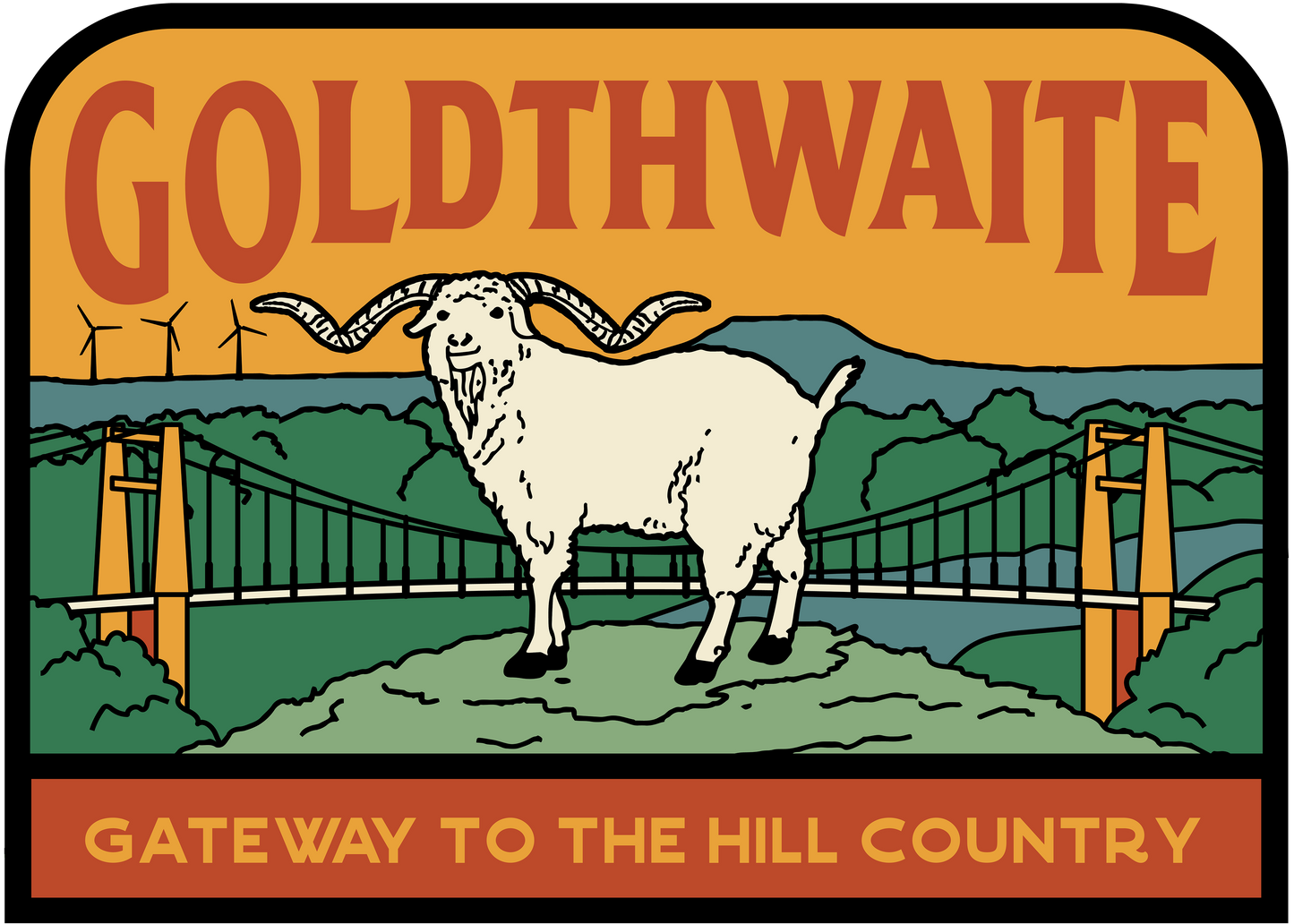 Goldthwaite, TX Sticker