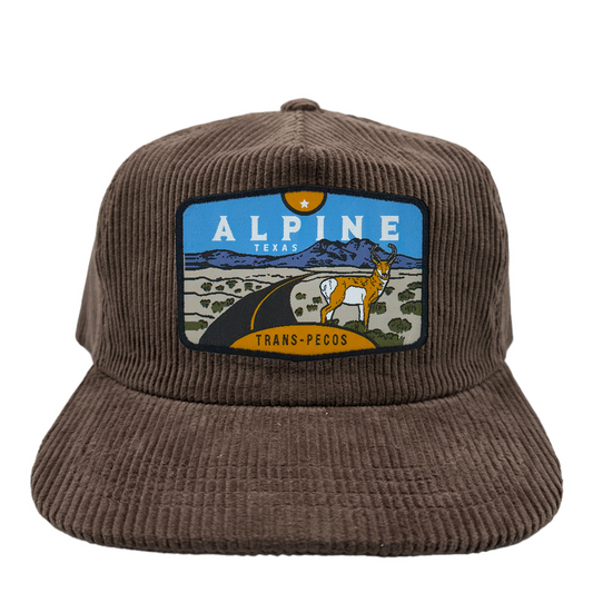 Alpine, TX Corduroy Snapback