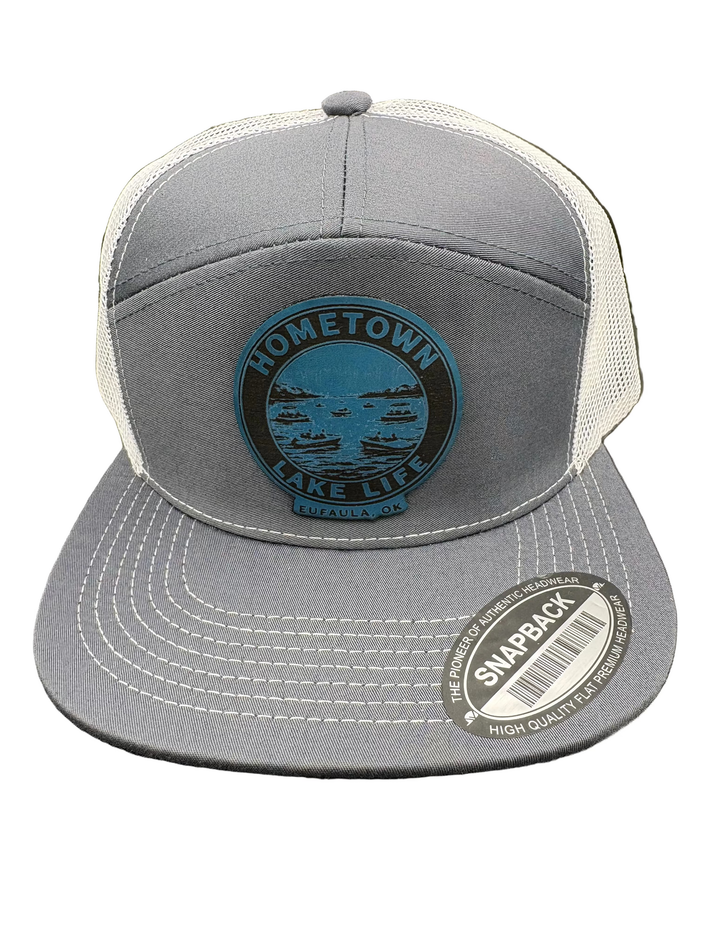 White Trucker Hat with Mesh Back | Snapback