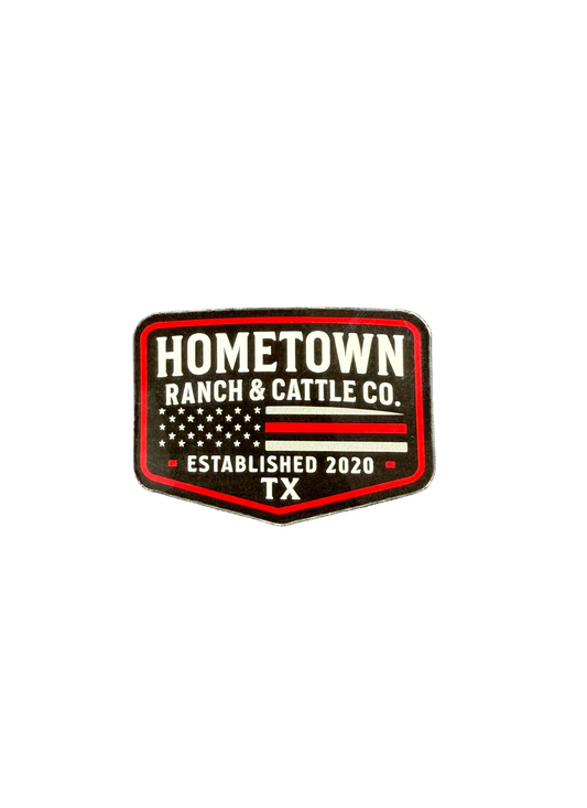 Hometown Ranch & Cattle Co. - Redline Fire Sticker