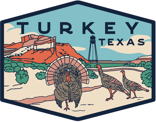 Turkey, TX Sticker