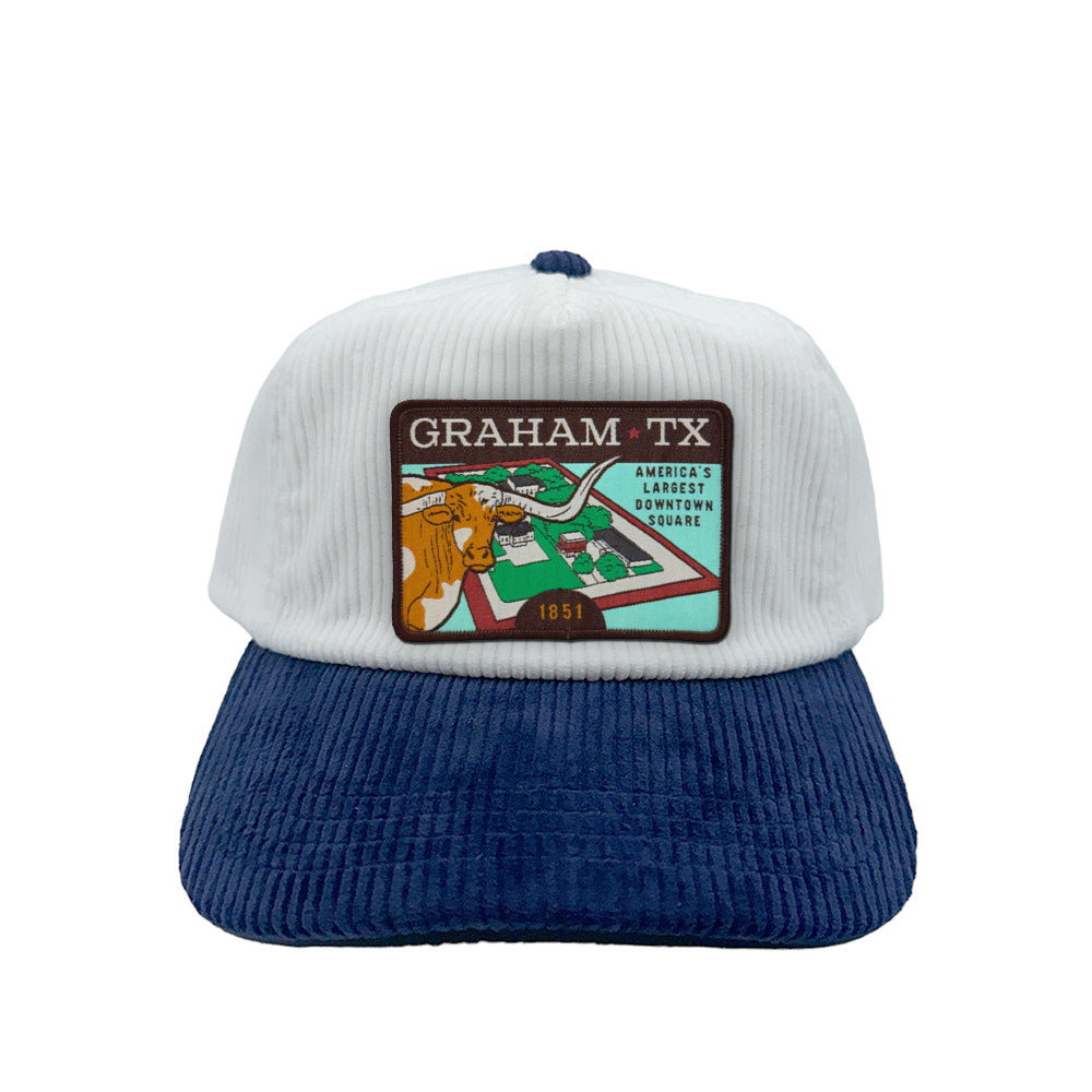 Graham, TX - Longhorn Version Corduroy Snapback